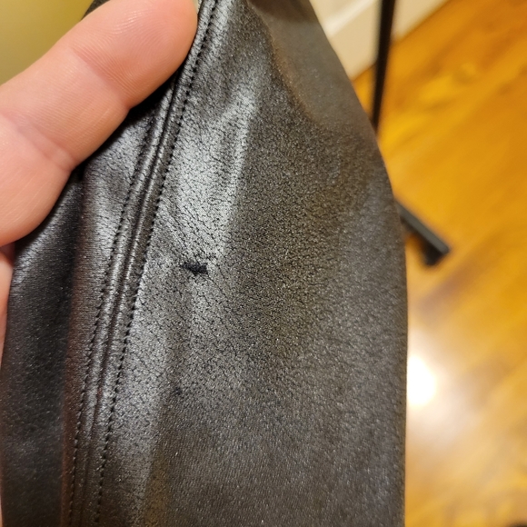 Spanx Leather Leggings Size L - Picture 3 of 9